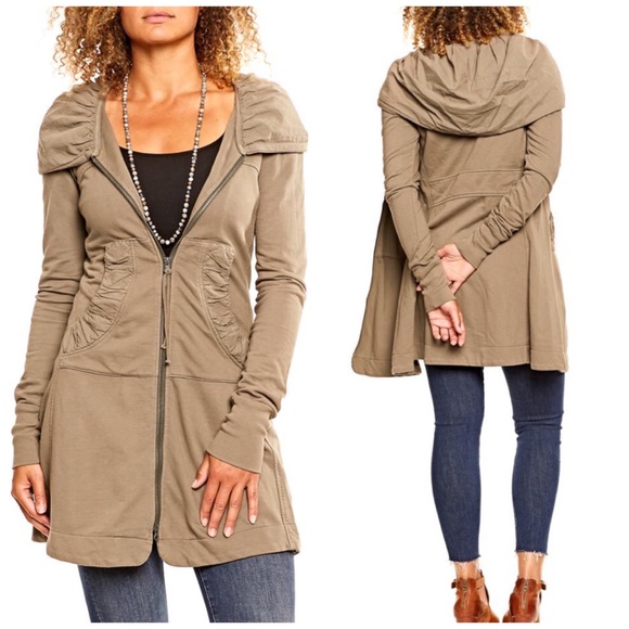 Prairie Underground Tops - Prairie Underground Long Cloak Hoodie - Sz Med